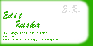 edit ruska business card